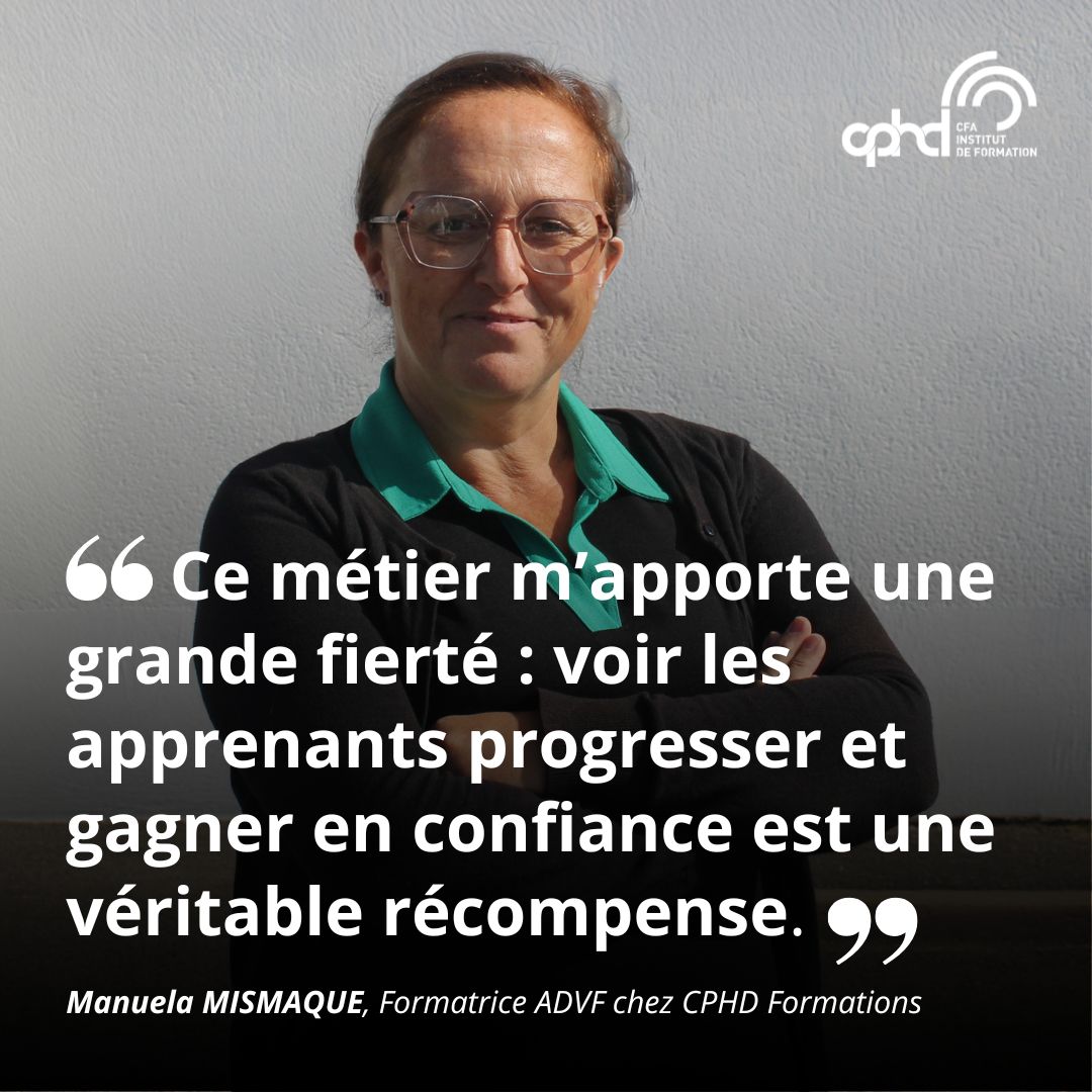 Ce métier m’apporte une grande fierté voir les apprenants progresser et gagner en confiance est une véritable récompense. » (2)